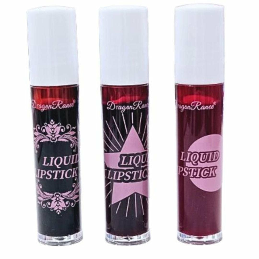 Dragon Ranee Matte Lipstick Pack of 3 – Waterproof Lip & Cheek Tint Set for Girls, Long-Lasting Multicolor